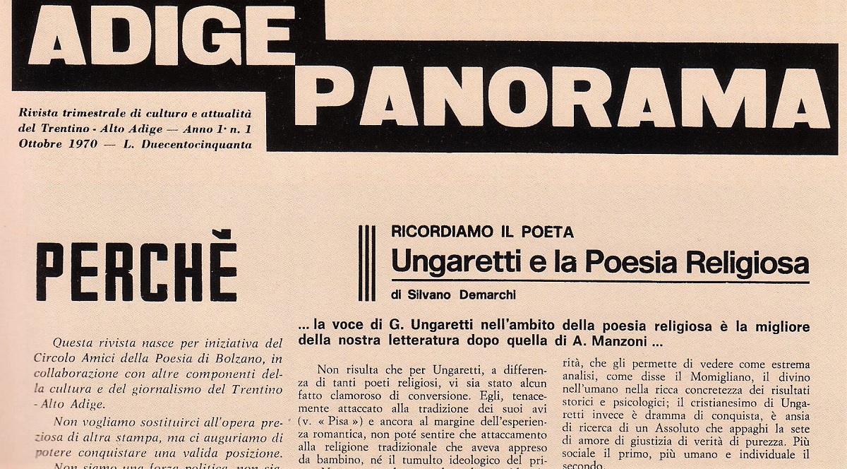 La rivista "Adige Panorama"
