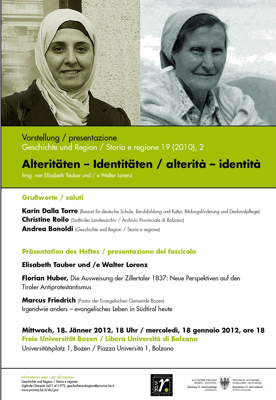 Geschichte und Region /Storia e Regione Geschichte und Region /Storia e Regione