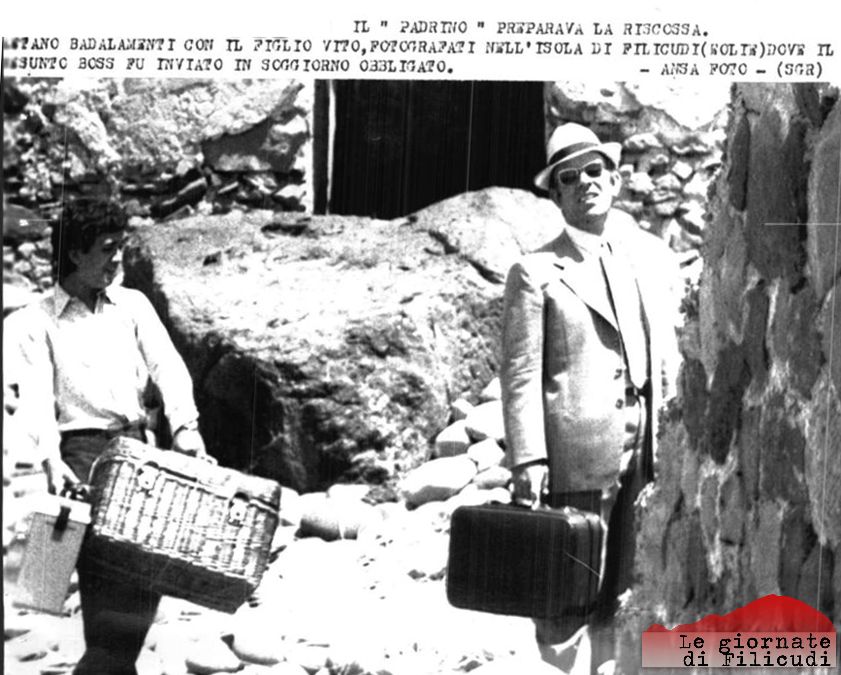 Il boss di Cinisi Gaetano Badalamenti a Filicudi, 1971
