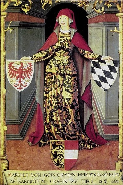 Margareta Maultasch in un ritratto del primo '500 (Kunsth. Museum, Wien)