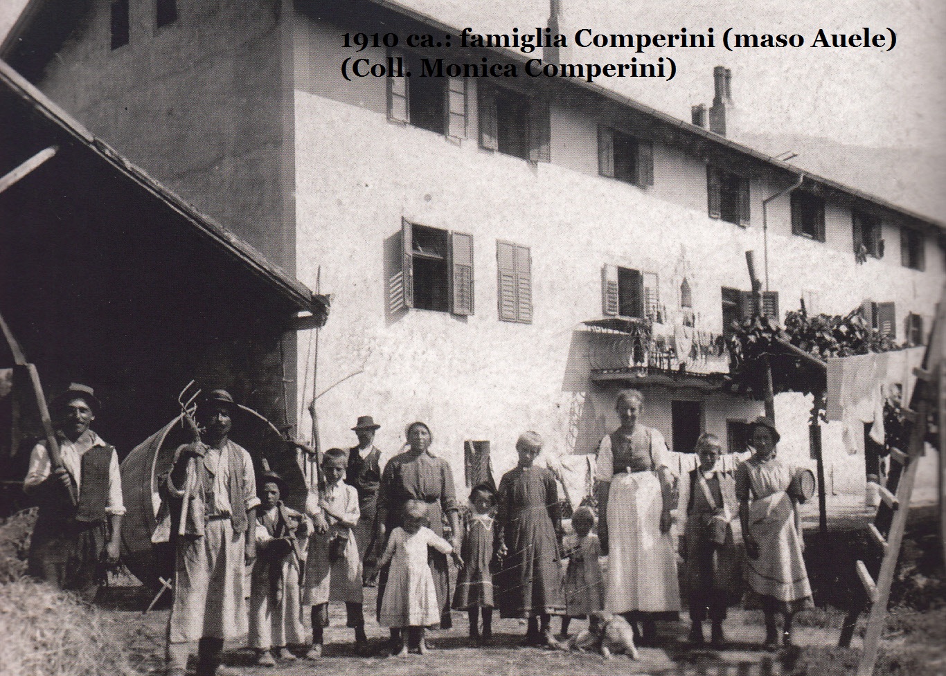 1918 ca. Maso Auele, famiglia Comperini (Coll. Monica Comperini) 