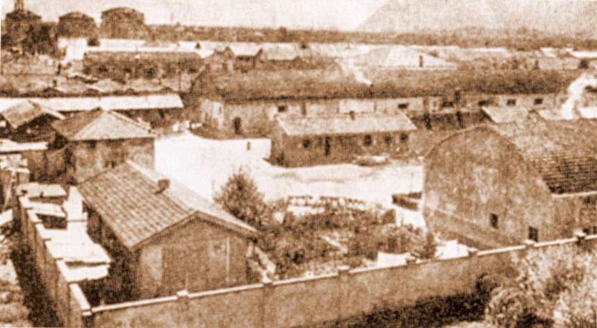 Il Dulag di Bolzano in una fotografia del dopoguerra